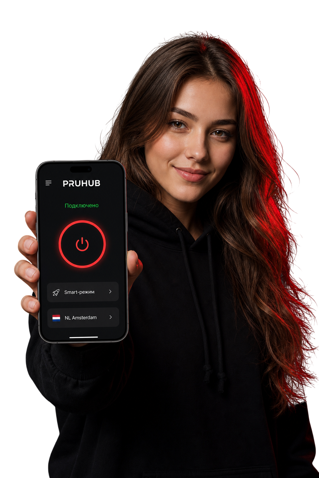 Пользователь ProON с приложением на телефоне
